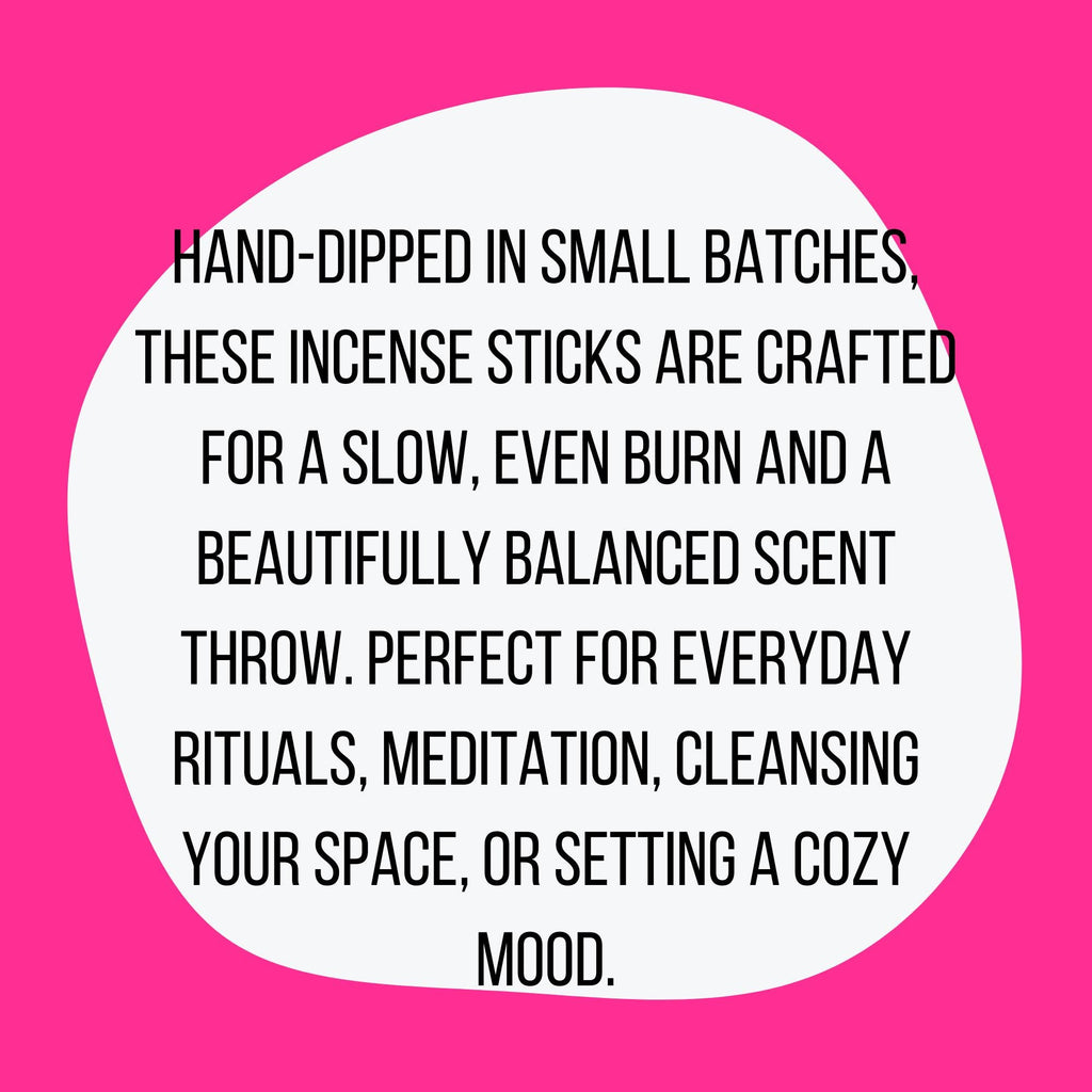 Hand-Dipped 11" Incense Sticks | Small Batch Incense | 15 or 30 Sticks | Ritual, Meditation & Home Fragrance Aromatherapy