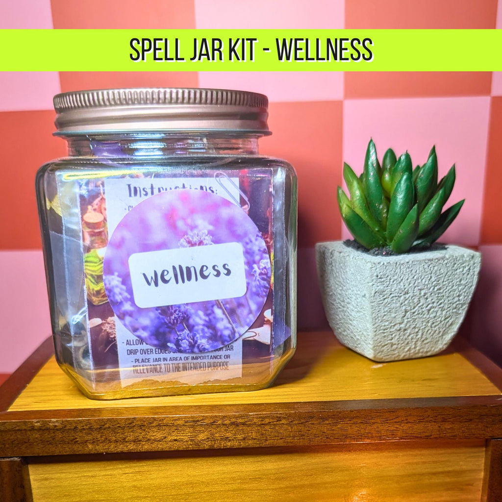 Wellness Spell Jar Kit | Healing & Balance Ritual | Calm Energy and Self Care Spell | Witchcraft Supplies | Beginner Friendly