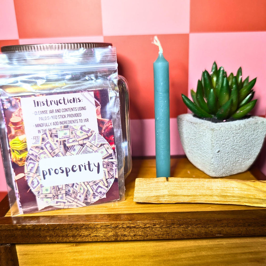 Prosperity Spell Jar Kit | Abundance & Success Ritual | Money Manifestation Spell | Witchcraft Supplies | Beginner Friendly
