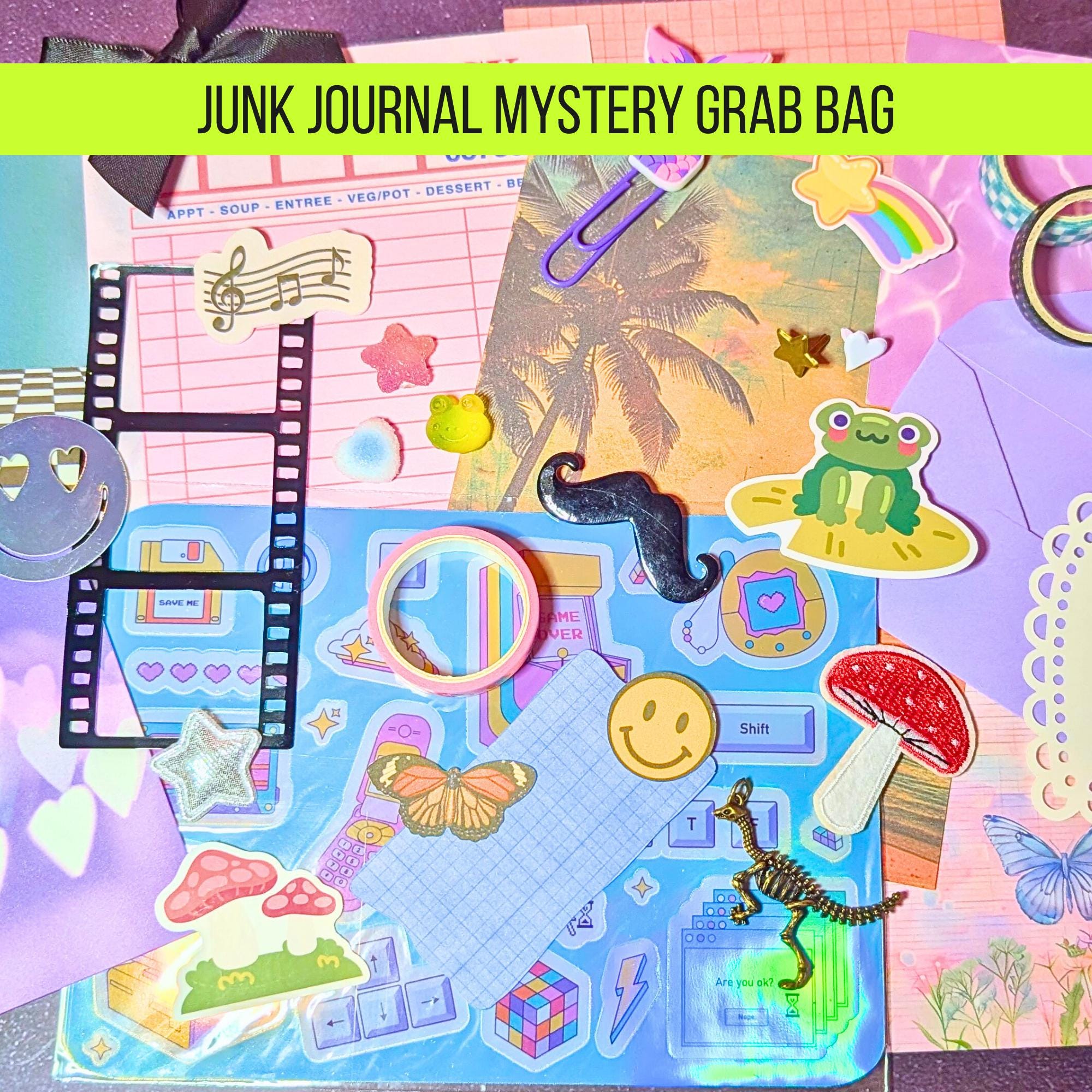 Junk Journal Mystery Grab Bag | Ephemera Bundle | Stickers, Washi, Tarot & Vintage Paper Pack | Witchy Scrapbooking Kit | Choose Your Tier