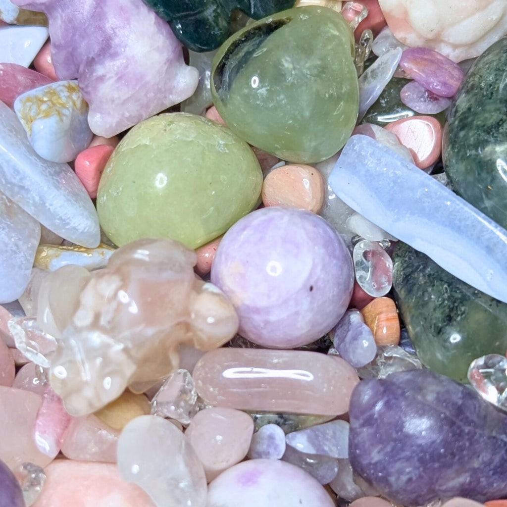 Ostara Stardust Crystal Confetti | Spring Crystal Mix | Floral & Bunny Crystal Scoop | Witchy Altar Decor | Ostara Ritual Supplies
