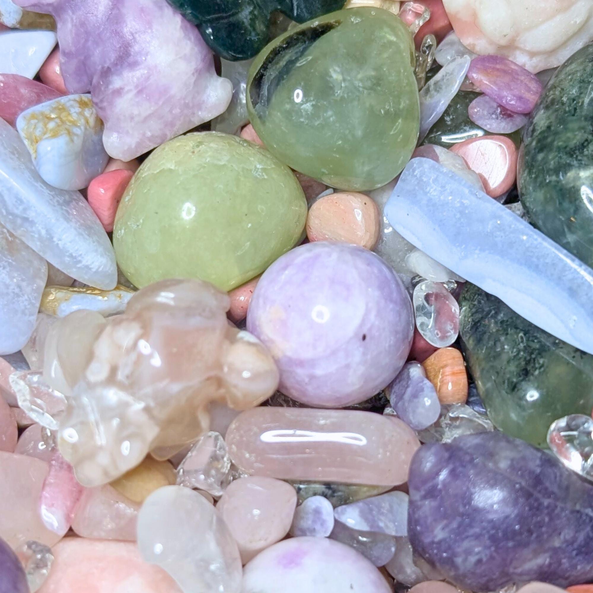 Ostara Stardust Crystal Confetti | Spring Crystal Mix | Floral & Bunny Crystal Scoop | Witchy Altar Decor | Ostara Ritual Supplies
