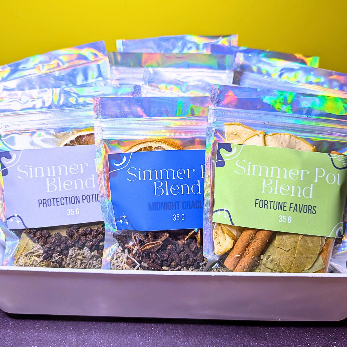 Simmer Pot Blends | Ritual Simmer Pot Kit | Choose Your Intention | Herbal Home Fragrance | Witchy Gift | 1 Pot Per Pouch