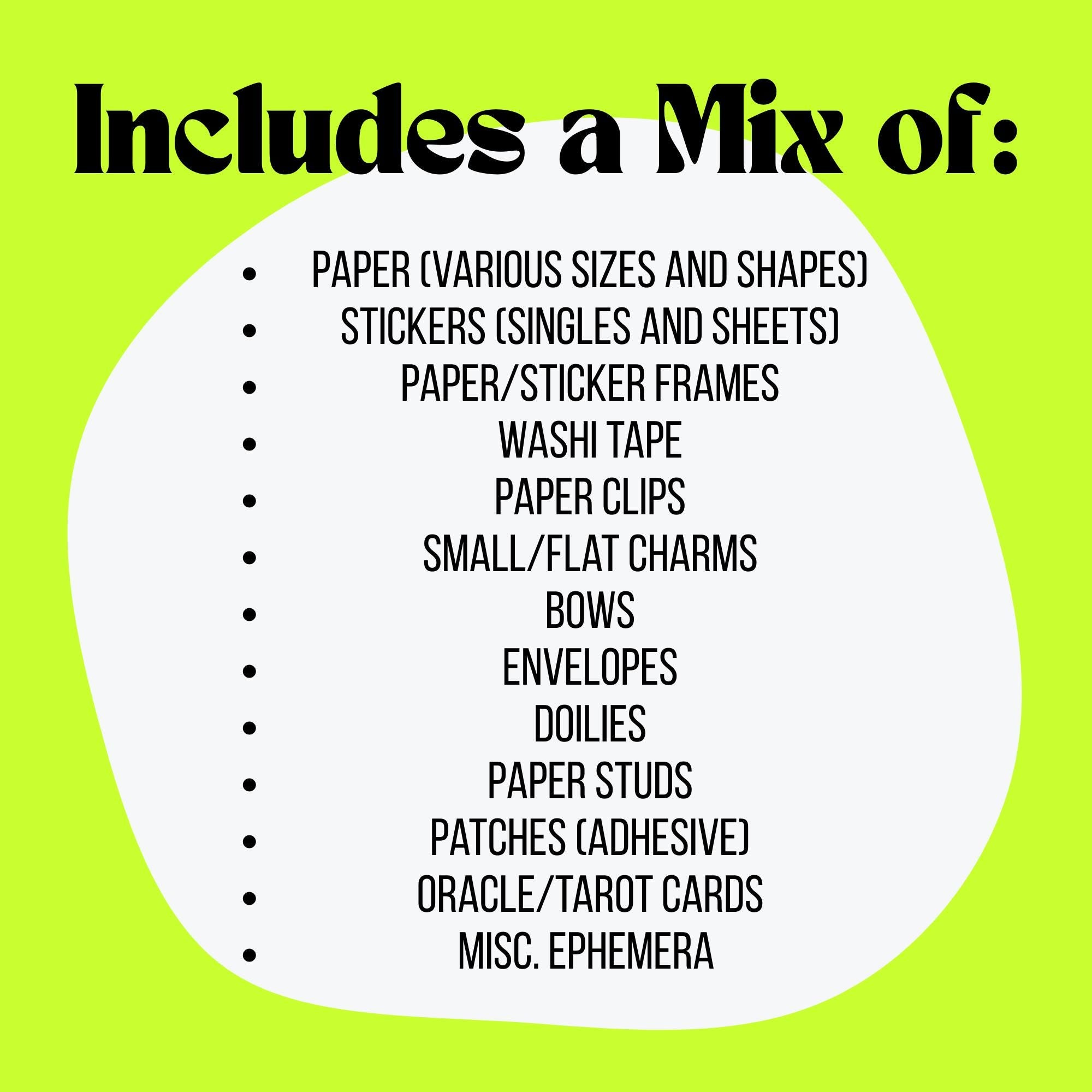 Junk Journal Mystery Grab Bag | Ephemera Bundle | Stickers, Washi, Tarot & Vintage Paper Pack | Witchy Scrapbooking Kit | Choose Your Tier