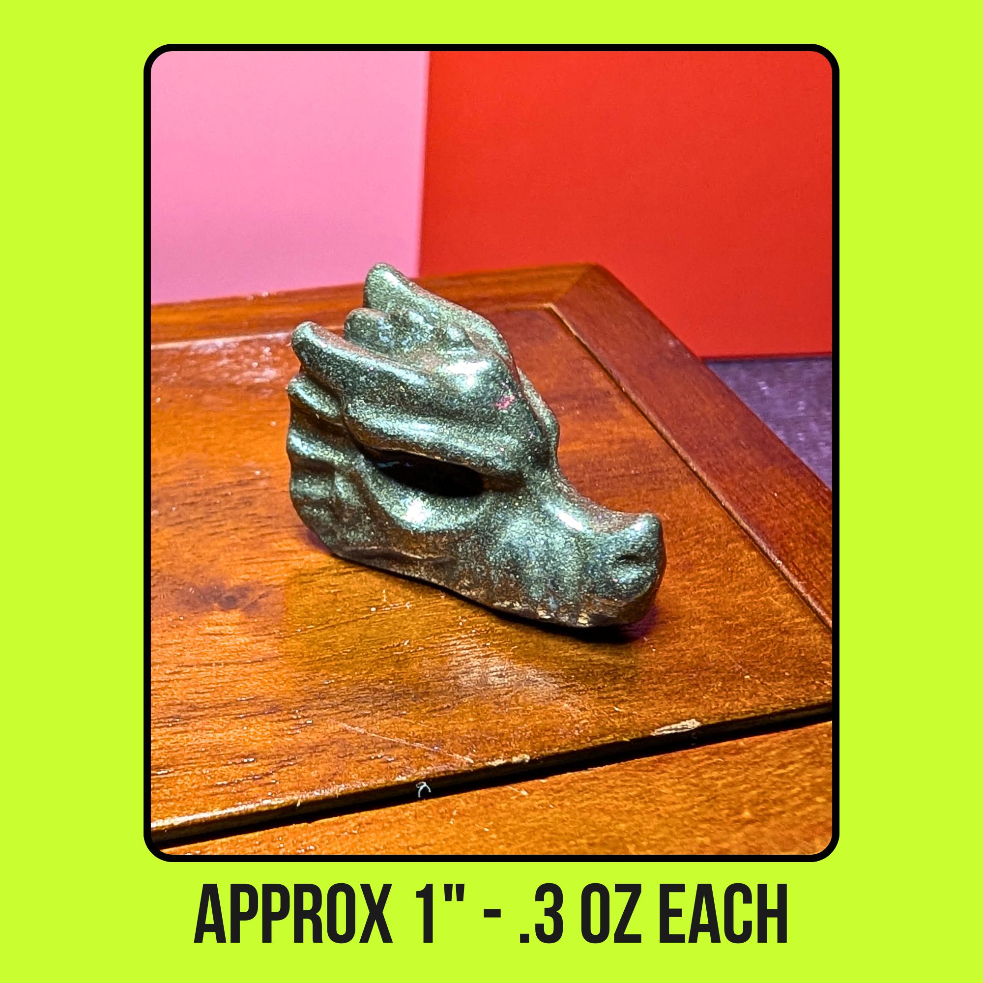 Pyrite Dragon Head Carving | Abundance & Protection Crystal | Money Magnet Stone | Mini Dragon Crystal | Intuitively Chosen
