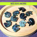 Moss Agate Mini Unicorn Carving | Growth & Abundance Crystal | Nature Energy Stone | Mini Crystal Unicorn | Intuitively Chosen