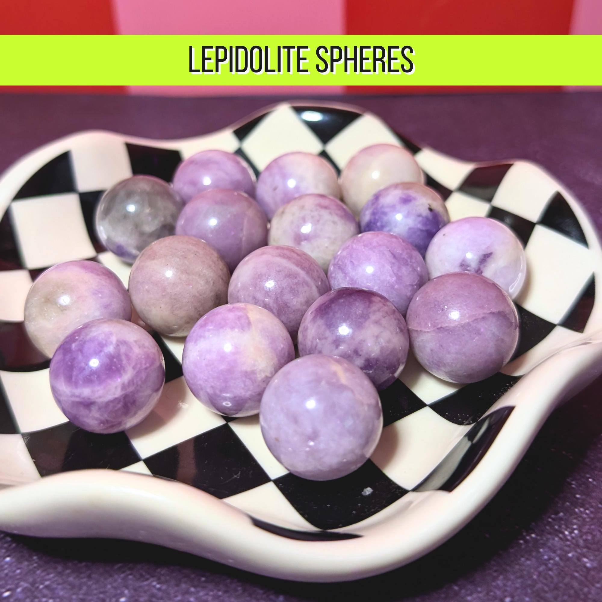 Lepidolite Mini Sphere | Calming & Anxiety Relief Crystal | Stress Soothing Stone | Small Crystal Ball | Intuitively Chosen