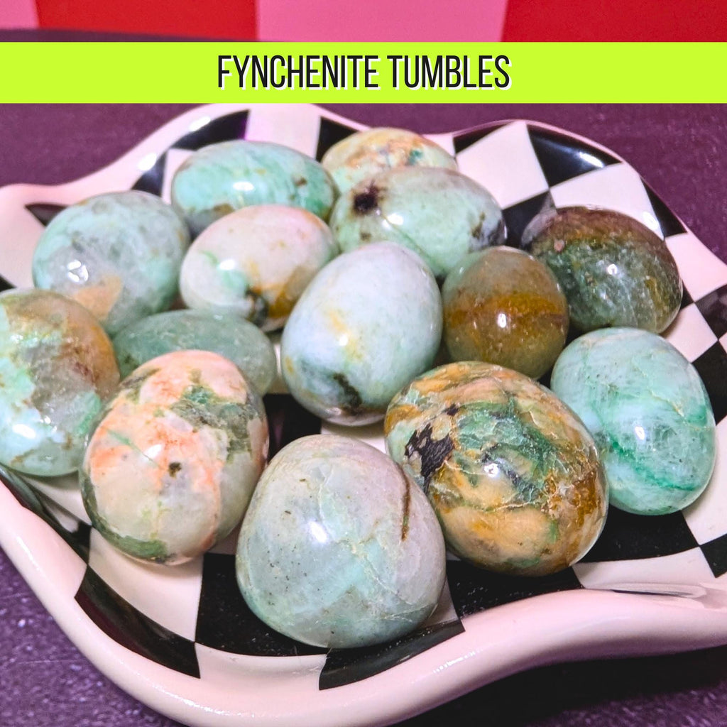Fynchenite Tumbled Stone | Rare Healing Crystal | Energy Balancing & Spiritual Growth Stone | Pocket Crystal | Intuitively Chosen