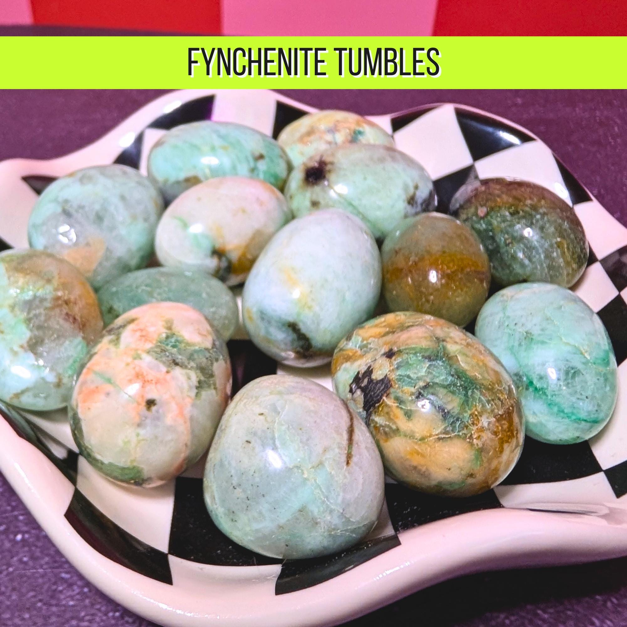 Fynchenite Tumbled Stone | Rare Healing Crystal | Energy Balancing & Spiritual Growth Stone | Pocket Crystal | Intuitively Chosen