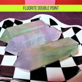 Yttrium Fluorite Double Point | Energy Balance & Clarity Crystal | Intuition and Focus Stone | Fluorite Wand | Intuitively Chosen