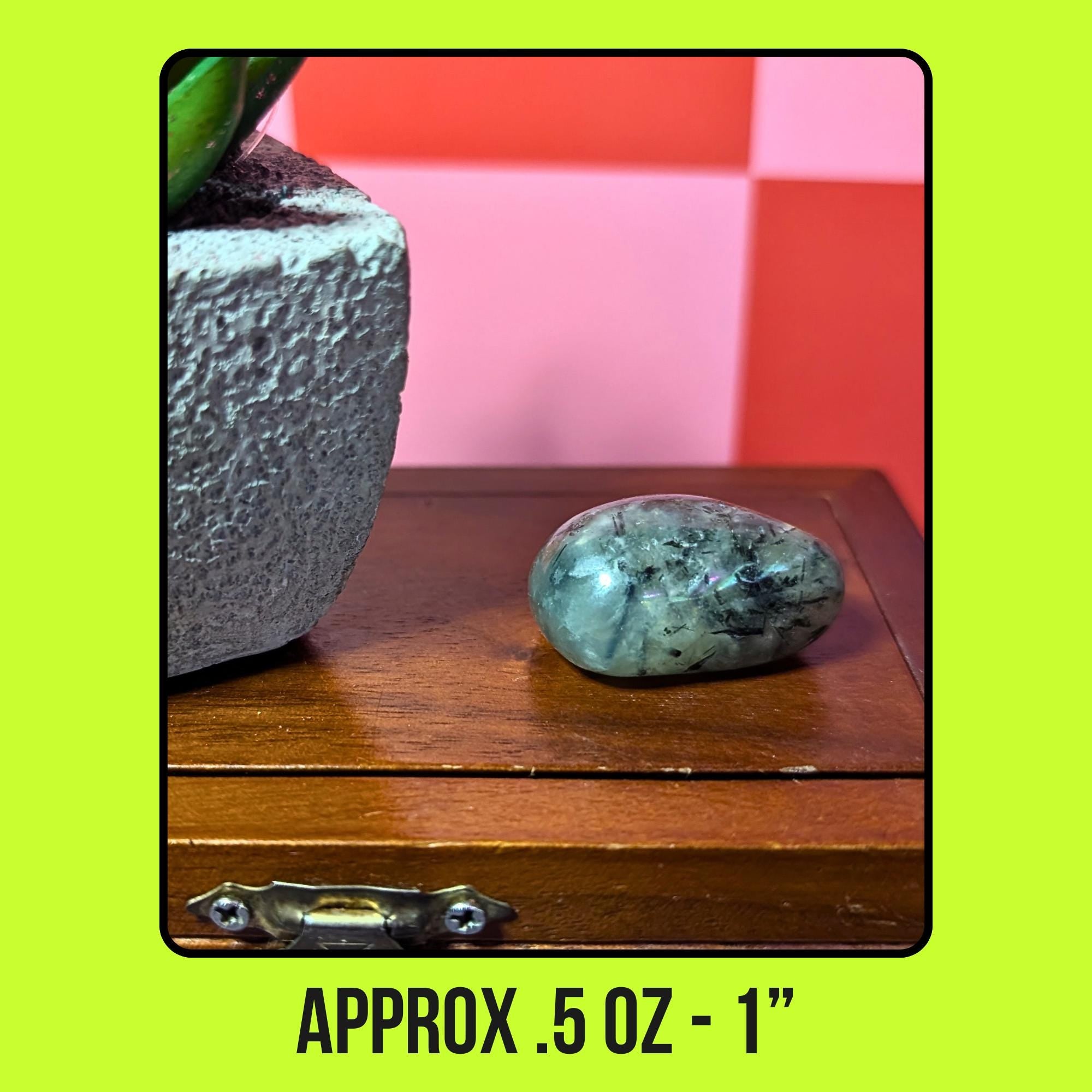 Prehnite Tumbled Stone | Intuition & Peace Crystal | Heart Chakra Healing Stone | Calming Energy Crystal | Intuitively Chosen