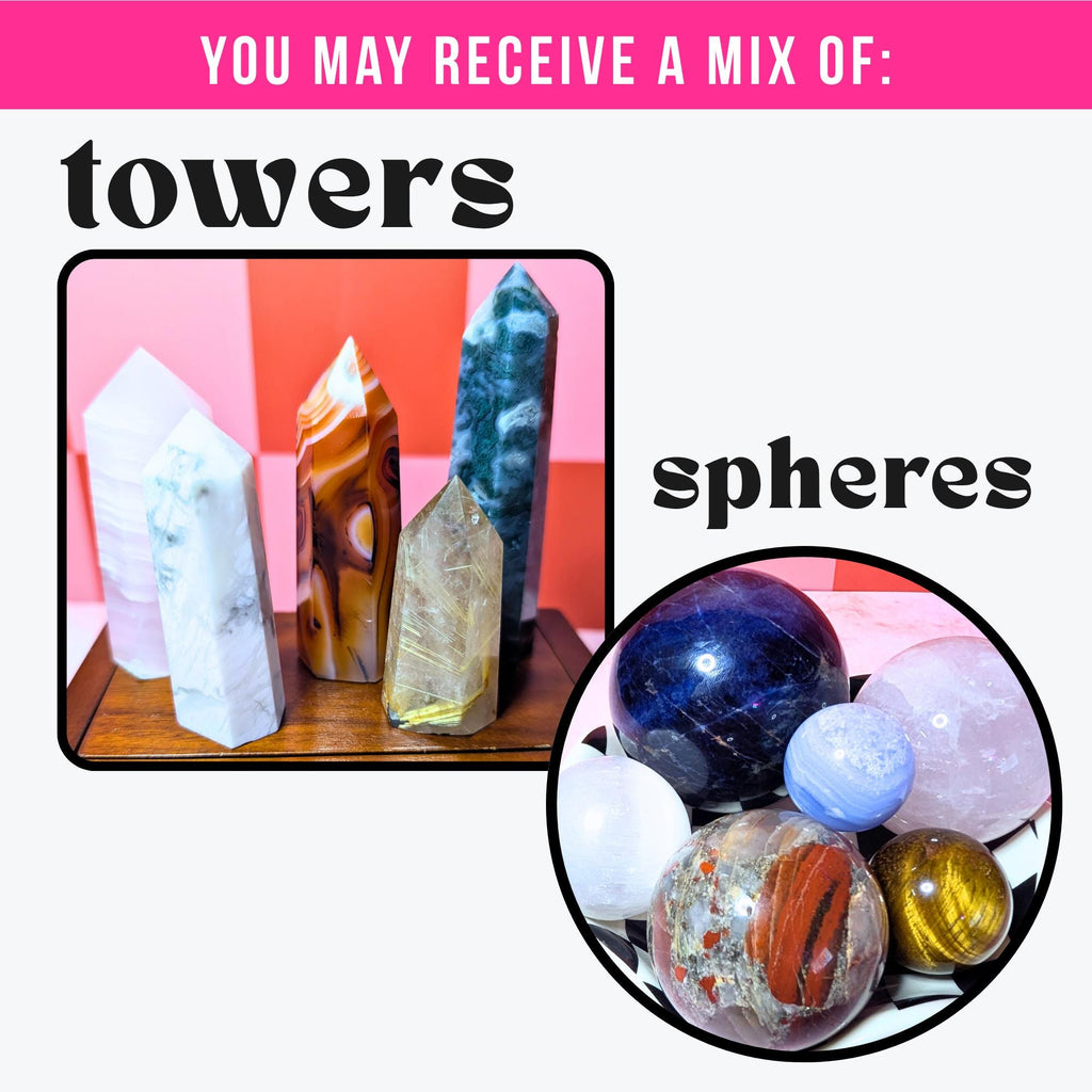 Mystery Crystal Bundle | Intuitively Chosen Crystals | Healing Crystal Box Gift | Spiritual Gift | Tiered Surprise Box