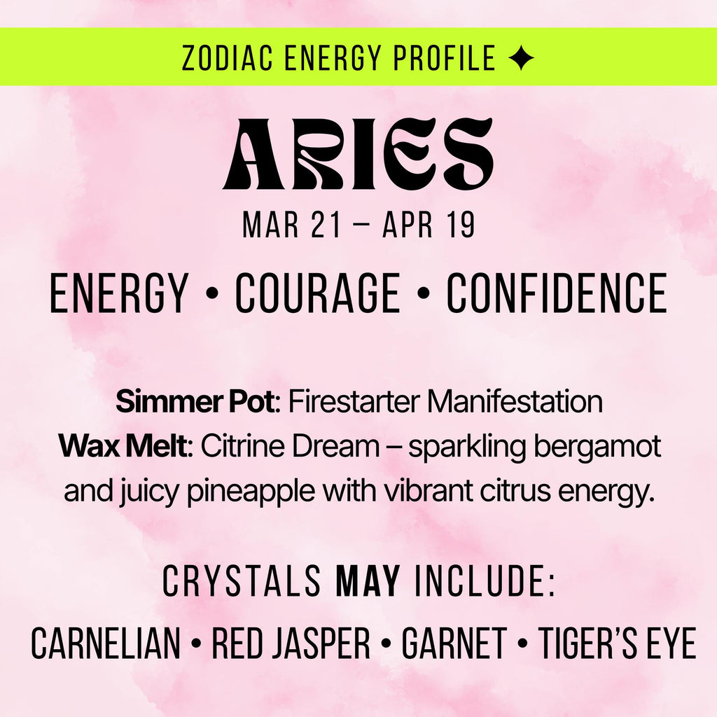 Zodiac Crystal Mystery Box | Astrology Gift Set | Tarot Reading, Wax Melt, Simmer Pot | Spiritual Gift for Her