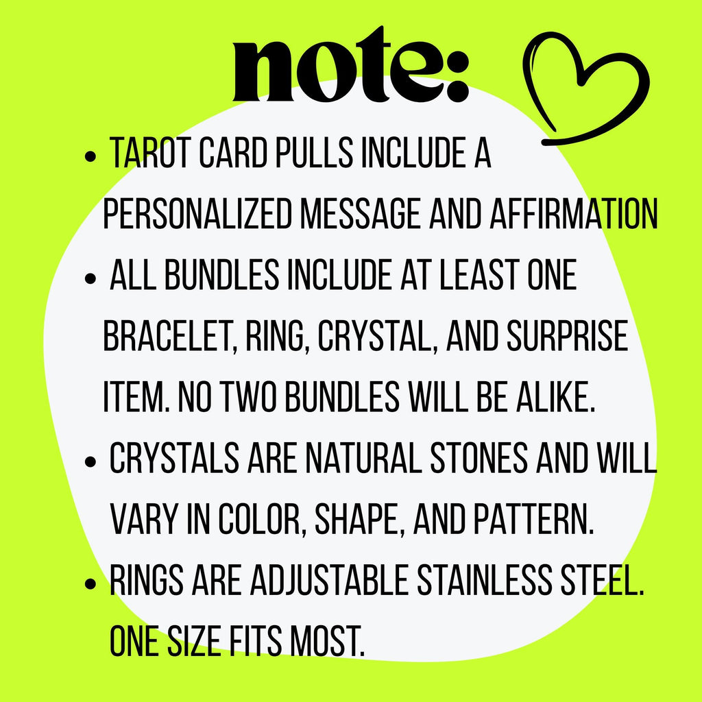 Cosmic Drip Crystal Mystery Box | Crystal Jewelry Set, Bracelet & Ring Bundle | Spiritual Gift Box | Witchy Mystery Box