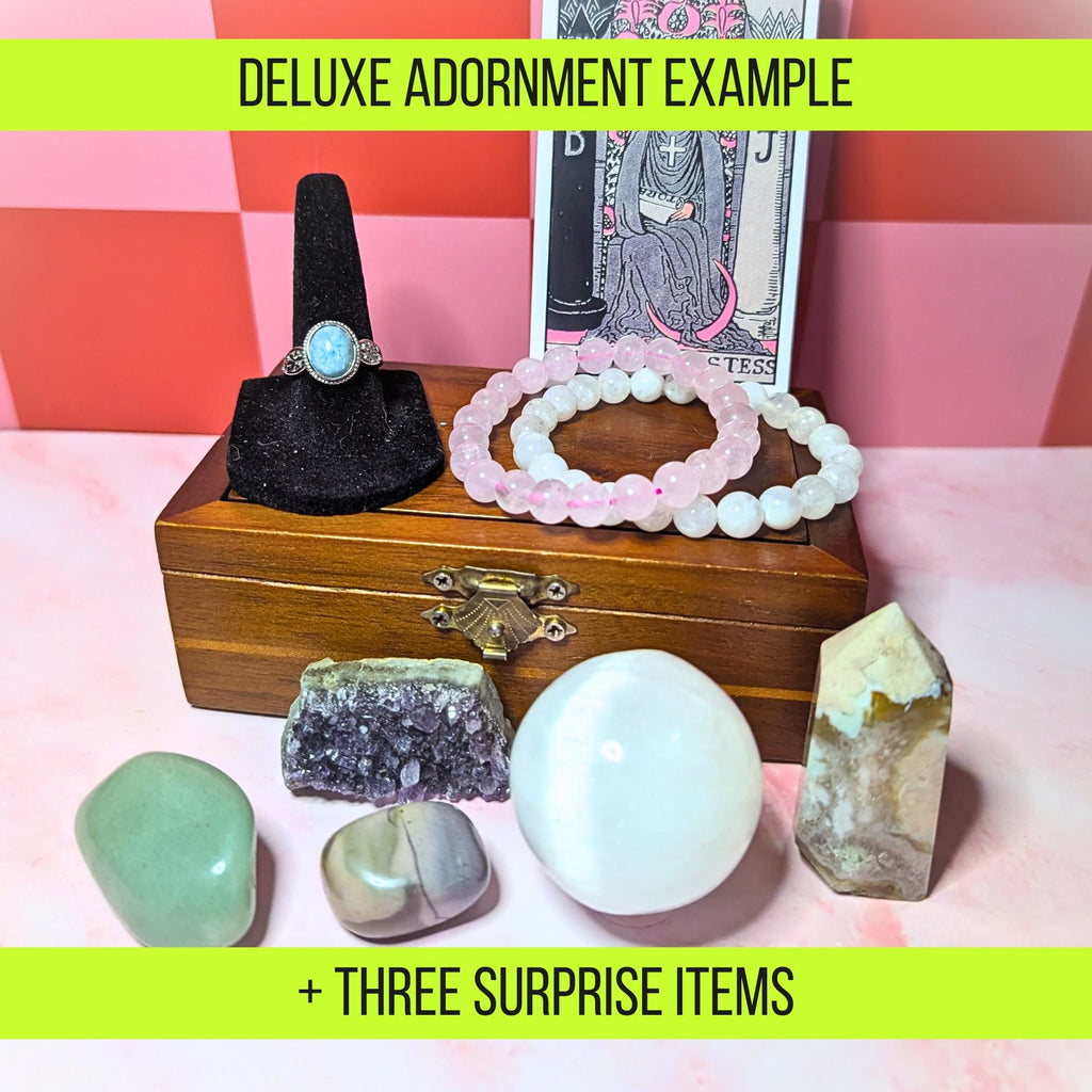 Cosmic Drip Crystal Mystery Box | Crystal Jewelry Set, Bracelet & Ring Bundle | Spiritual Gift Box | Witchy Mystery Box