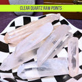 Clear Quartz Raw Point | Natural Quartz Crystal Point | Energy Amplifier | Healing, Clarity & Manifestation Stone | Raw Crystal Decor