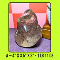 Smoky Quartz Flame Carving | Natural Grounding Crystal | Protection & Energy Cleansing Stone | Large Statement Crystal Decor | Pick Piece