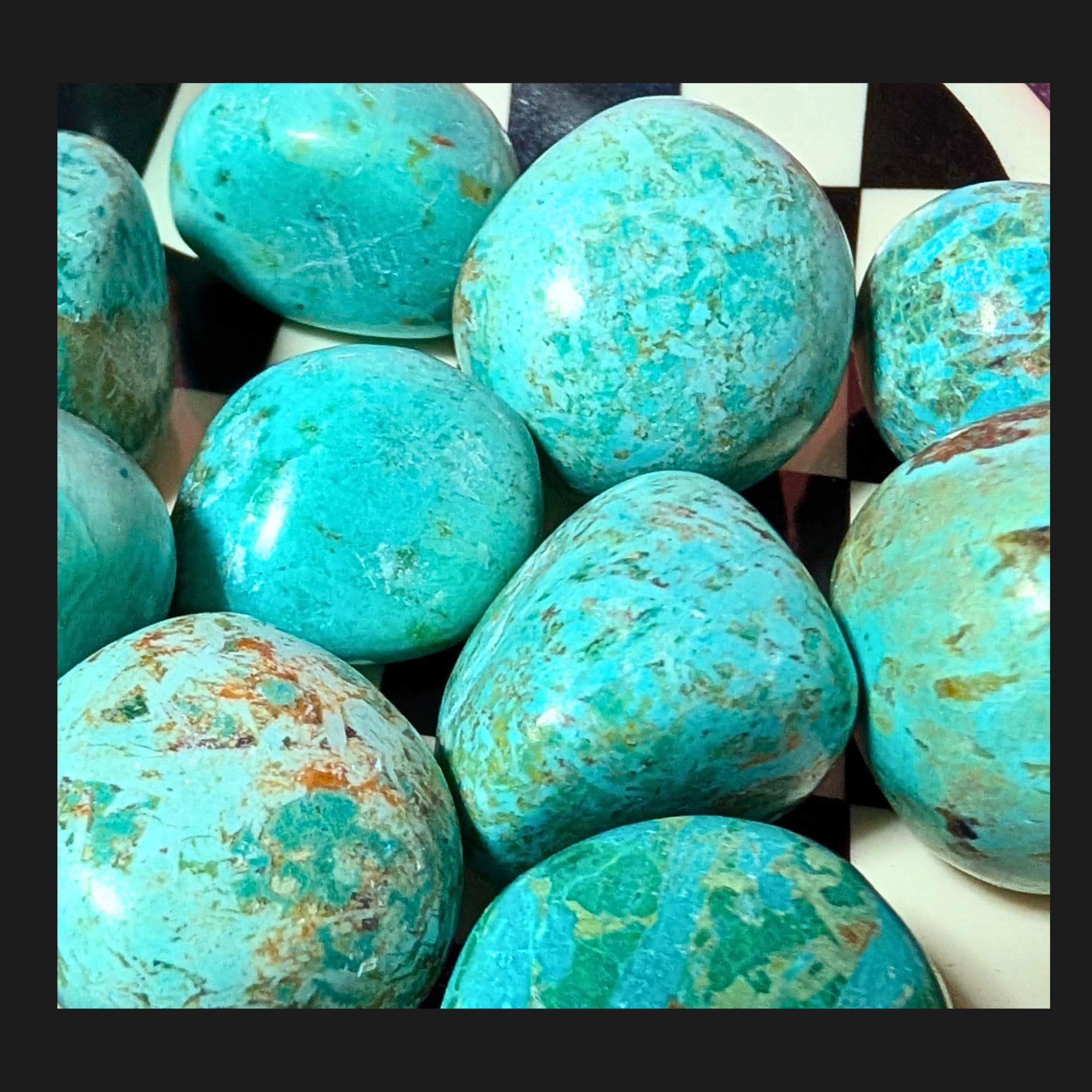 Peruvian Turquoise Tumbled Stone | Communication & Protection Crystal | Throat Chakra Stone | Pocket Healing Crystal | Intuitively Chosen