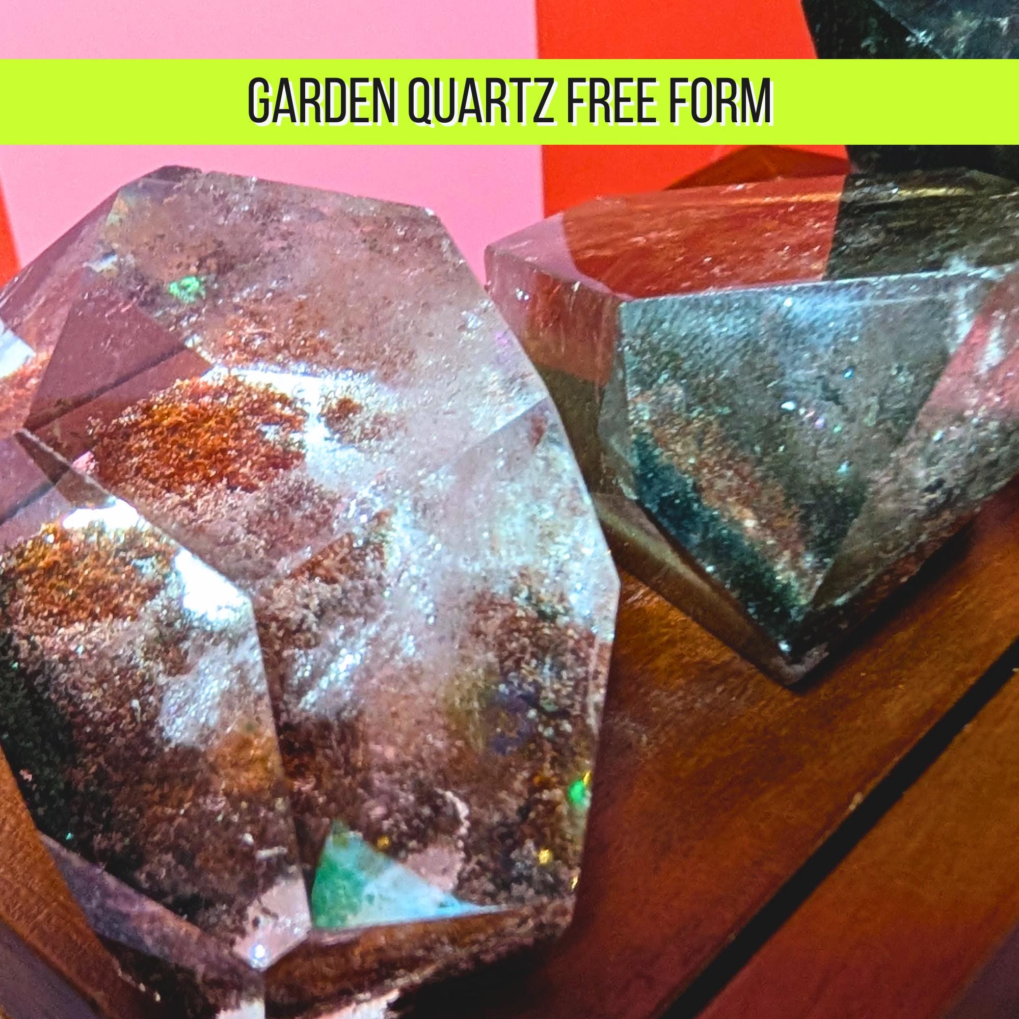 Garden Quartz (Lodolite) Free Form | Manifestation & Inner Journey Crystal | Healing and Meditation Stone | Intuitively Chosen