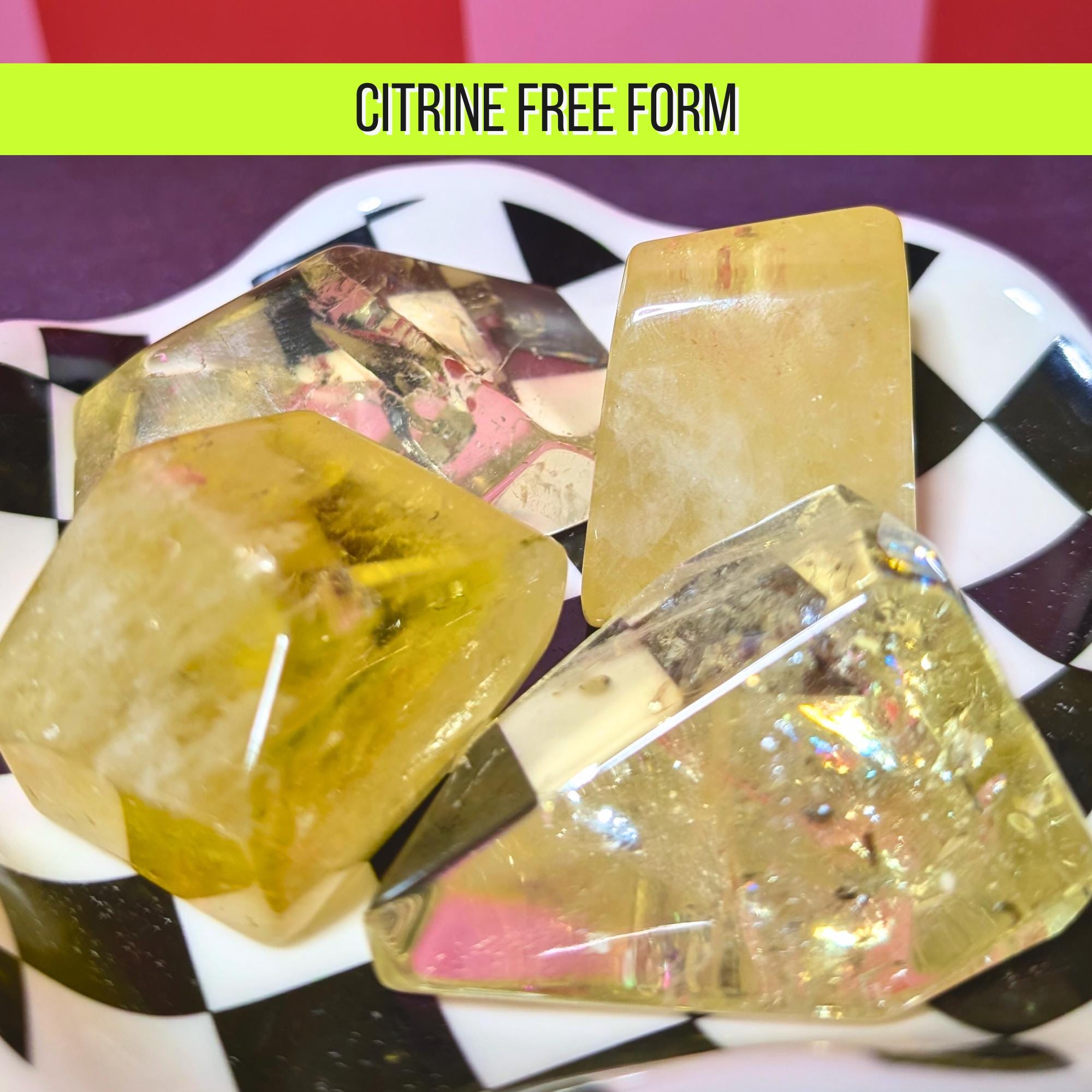Citrine Free Form | Abundance & Manifestation Crystal | Wealth and Success Stone | Positive Energy Citrine | Intuitively Chosen