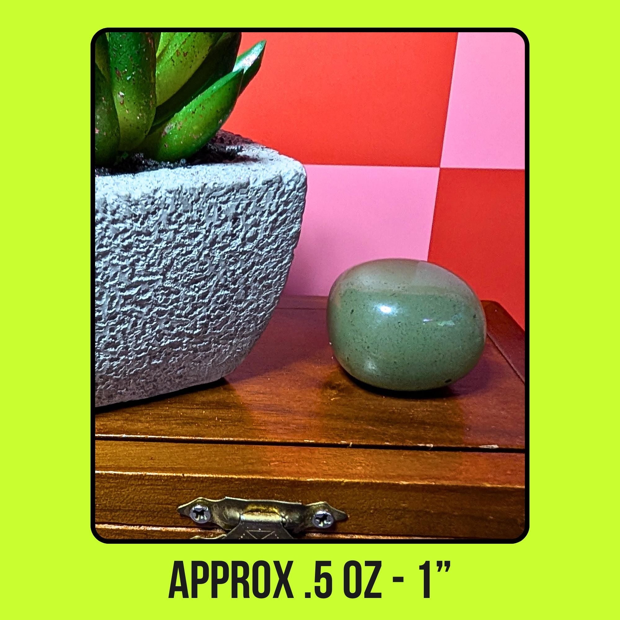 Green Aventurine Tumbled Stone | Luck & Abundance Crystal | Prosperity and Opportunity Stone | Heart Chakra Crystal | Intuitively Chosen