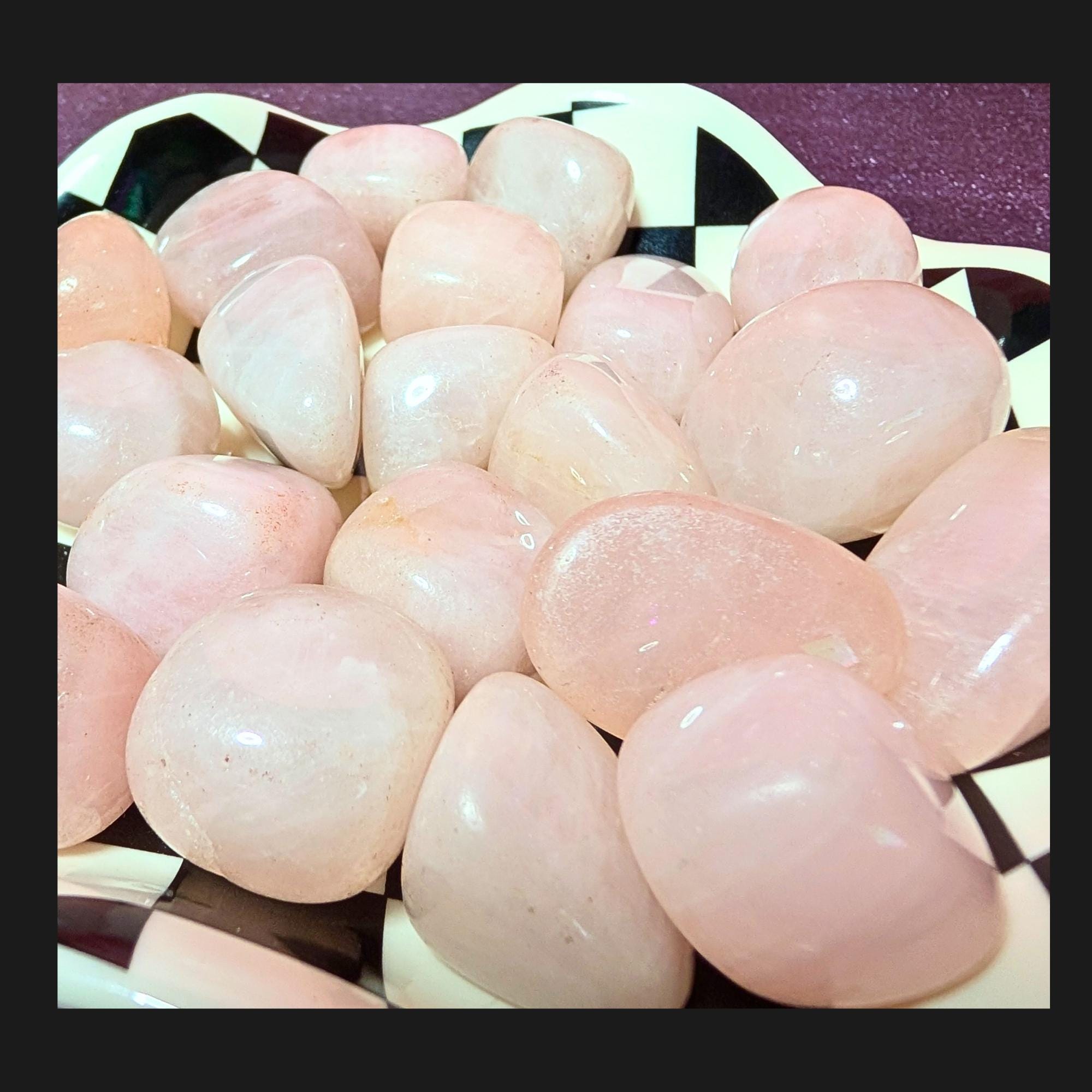 Rose Quartz Tumbled Stone | Self Love & Heart Healing Crystal | Love and Compassion Stone | Pink Crystal | Pocket Crystal