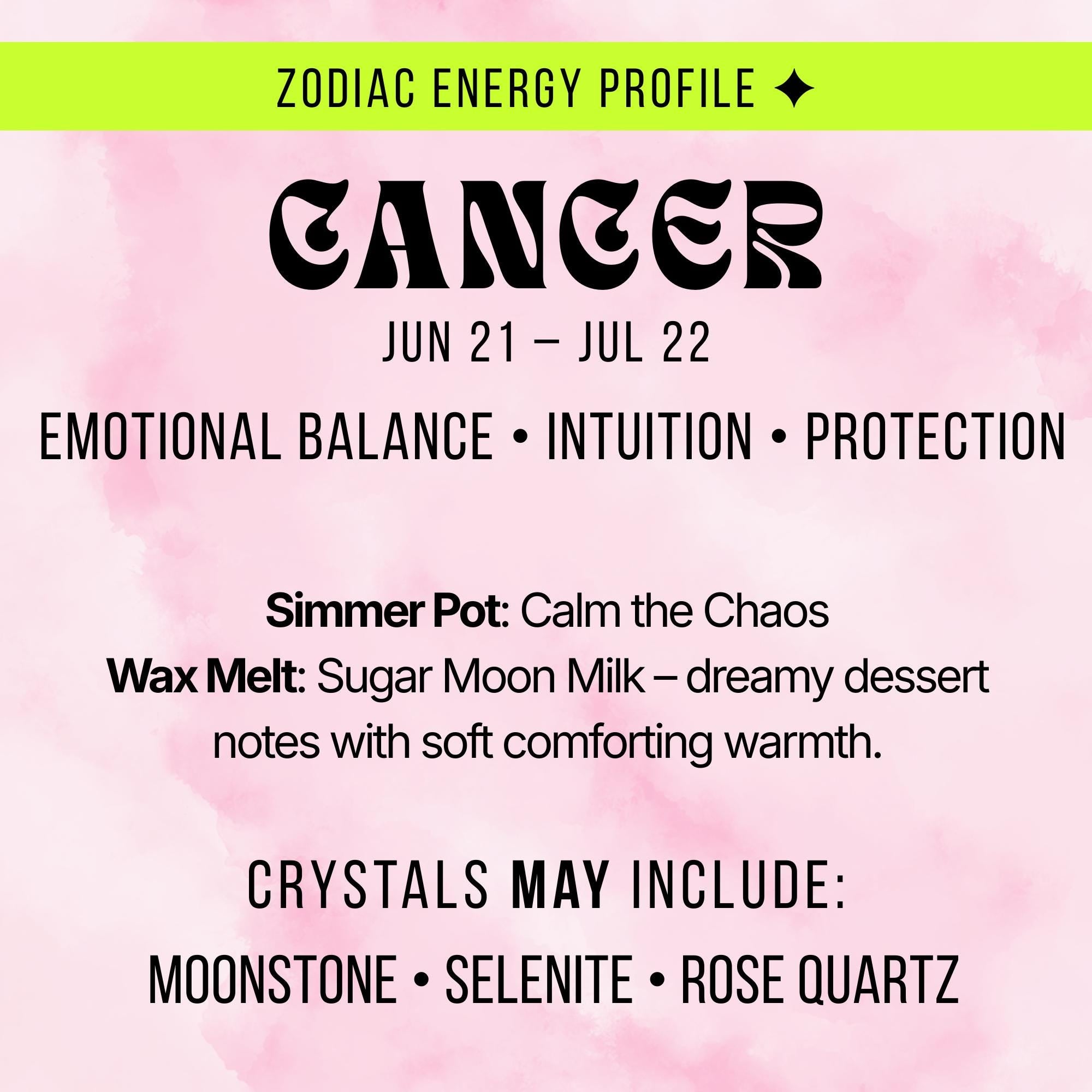 Zodiac Crystal Mystery Box | Astrology Gift Set | Tarot Reading, Wax Melt, Simmer Pot | Spiritual Gift for Her