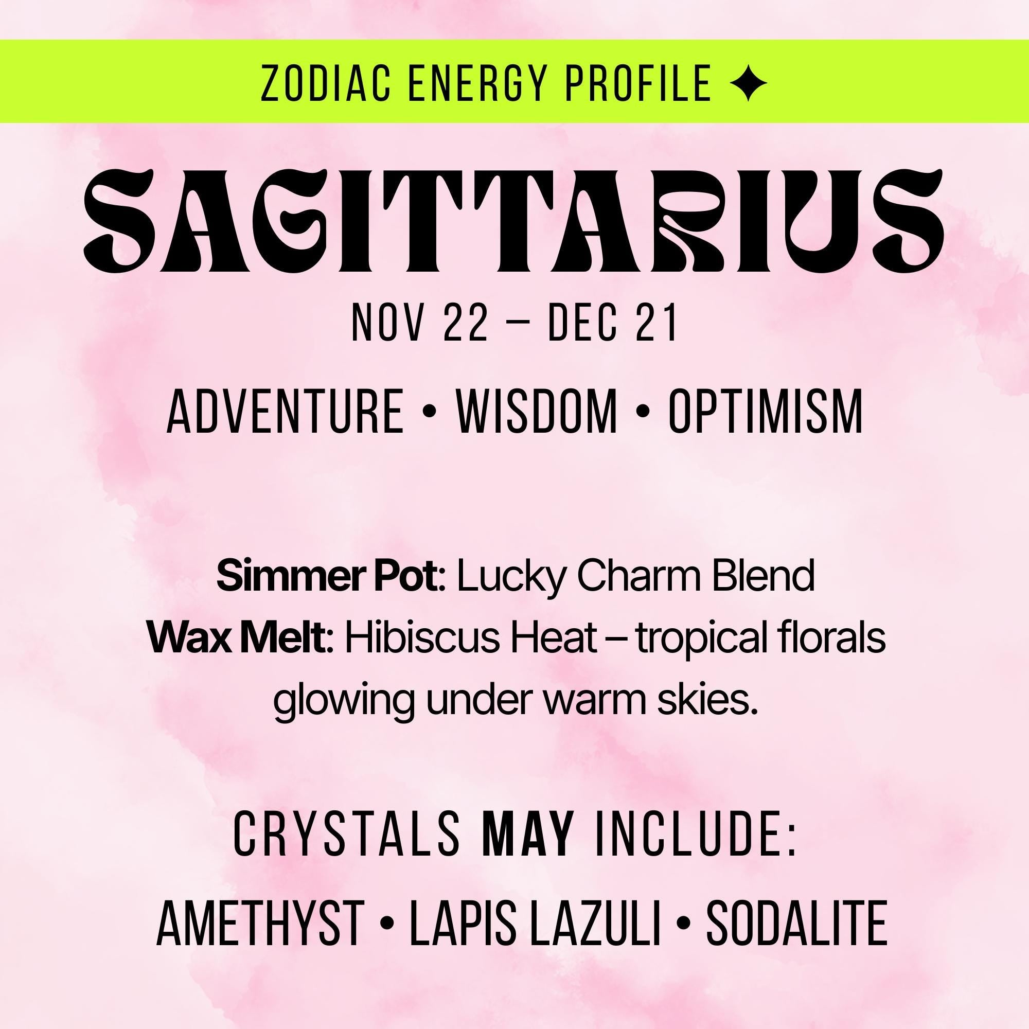 Zodiac Crystal Mystery Box | Astrology Gift Set | Tarot Reading, Wax Melt, Simmer Pot | Spiritual Gift for Her