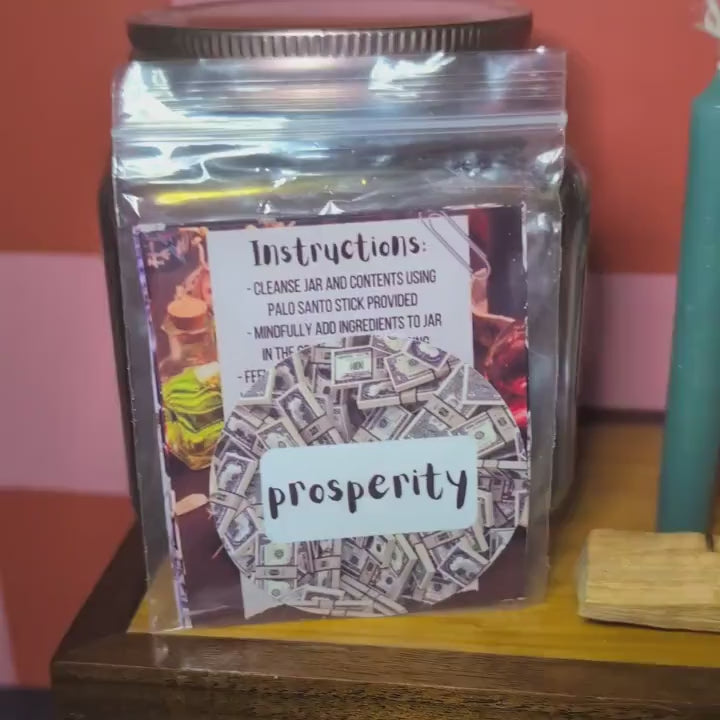 Prosperity Spell Jar Kit | Abundance & Success Ritual | Money Manifestation Spell | Witchcraft Supplies | Beginner Friendly
