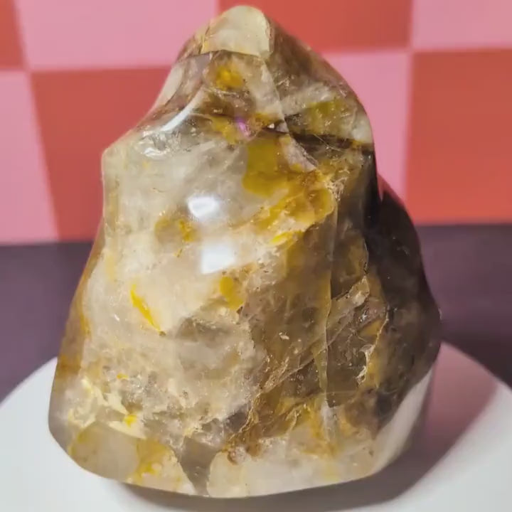 Golden Healer Quartz Flame | High Vibration Healing Crystal • Manifestation • One of a Kind